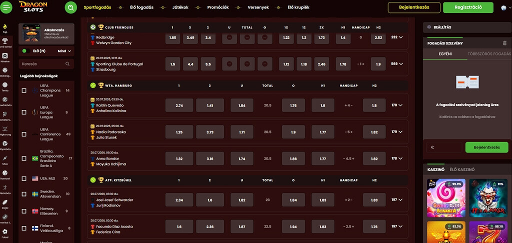 DragonSlots kaszinó Apuestas deportivas